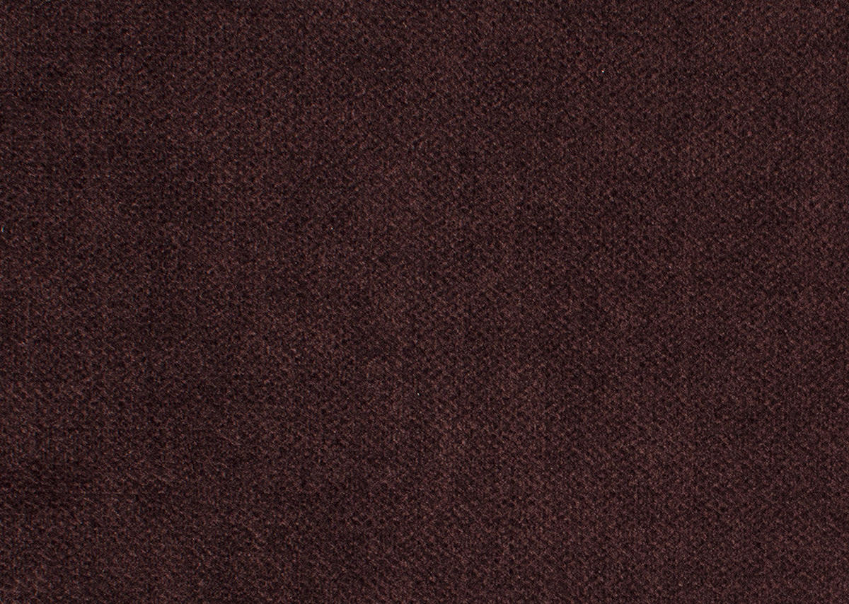 ECKSOFA in Velours Dunkelbraun  - Dunkelbraun/Schwarz, Design, Textil/Metall (283/153cm) - Valdera