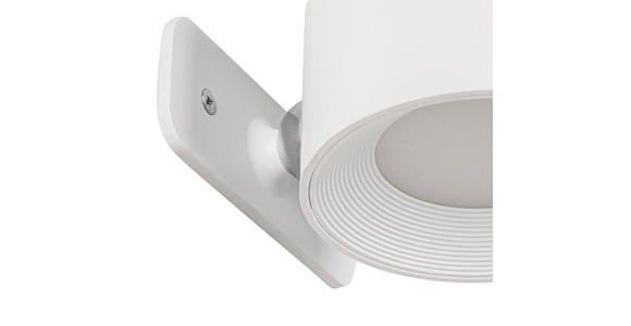 AKKU-WANDLEUCHTE - Weiß, Basics, Kunststoff/Metall (9,2/8/4,5cm) - Novel