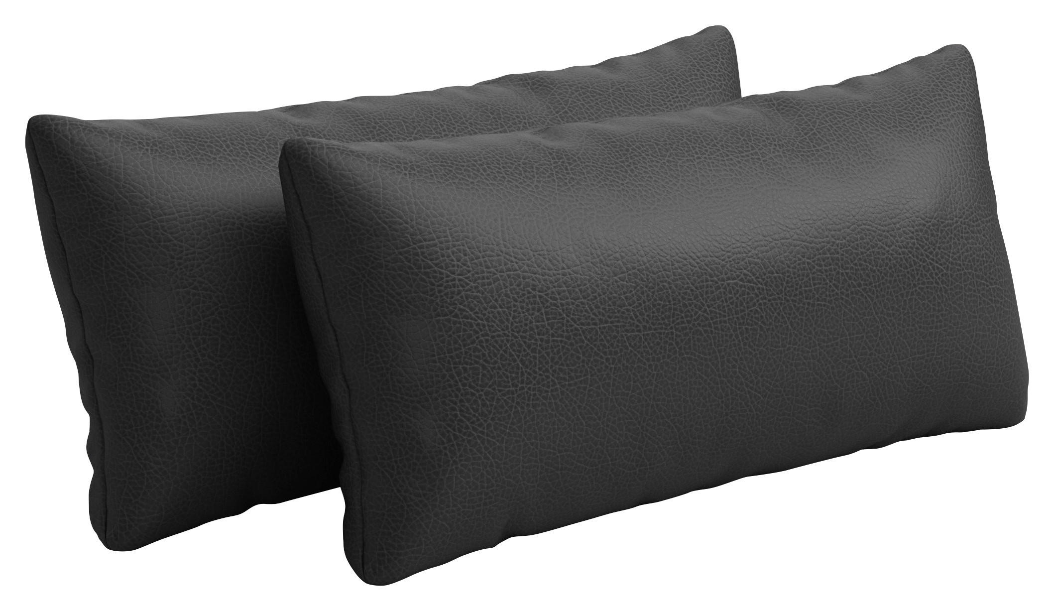 NIERENKISSEN  - Schwarz, KONVENTIONELL, Leder (65/25cm) - Sit & More