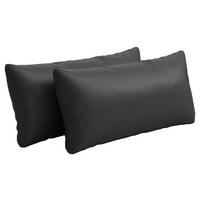 NIERENKISSEN  - Schwarz, Konventionell, Leder (65/25cm) - Sit & More