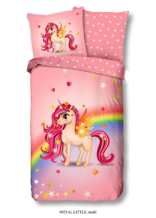 KINDERBETTWÄSCHE Renforcé 135/200 cm  - Pink, Textil (135/200cm) - MID.YOU