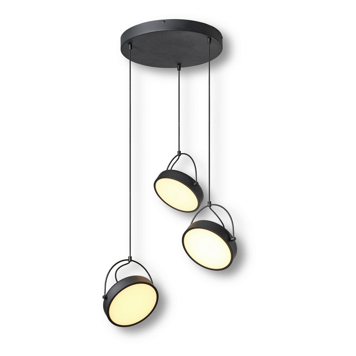 LED-HÄNGELEUCHTE 54/150 cm  - Schwarz, Design, Kunststoff/Metall (54/150cm) - Osram