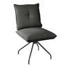 STUHL - Anthrazit/Schwarz, Design, Textil/Metall (50/90/70cm) - Dieter Knoll