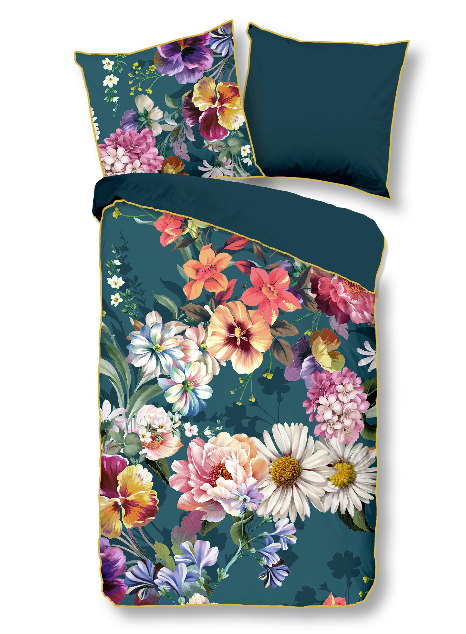 WENDEBETTWÄSCHE Novara Satin 155/220 cm  - Multicolor, Natur, Textil (155/220cm)