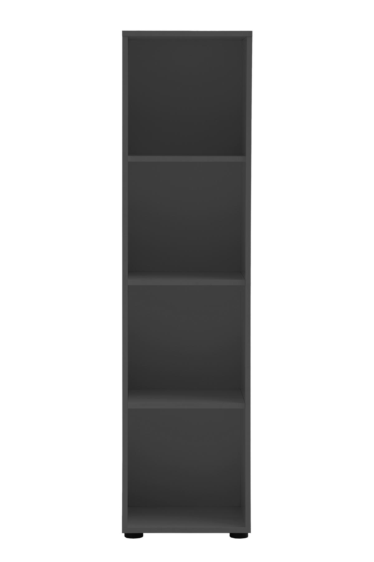 REGAL Anthrazit  - Anthrazit/Schwarz, MODERN, Holzwerkstoff/Kunststoff (38,2/150/38,2cm) - MID.YOU