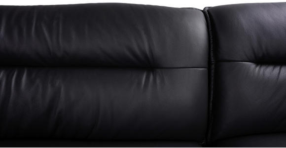 ECKBANK 178/237 cm  in Anthrazit  - Anthrazit/Schwarz, Design, Leder/Textil (178/237cm) - Novel
