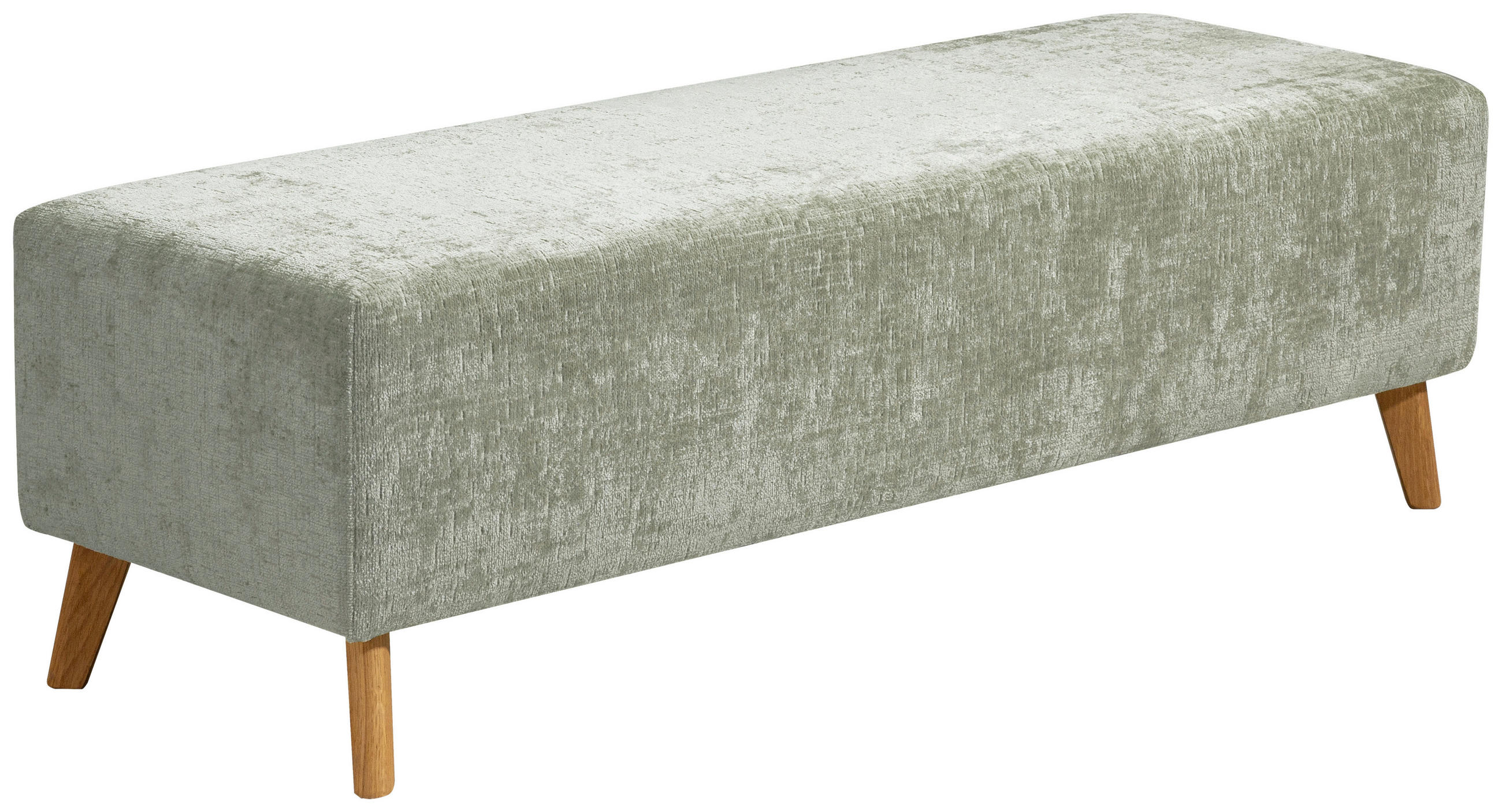 BETTBANK 145/45/48 cm   - Hellgrün, Design, Holz/Textil (145/45/48cm) - Esposa