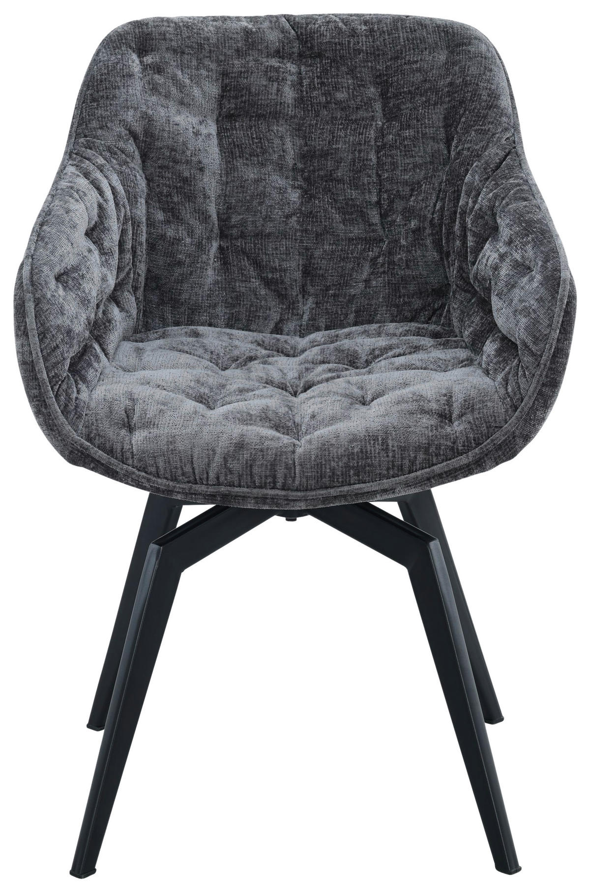 KAROSSZÉK szürke, fekete  - fekete/szürke, Modern, textil/fém (59,5/84/63,5cm) - Livetastic