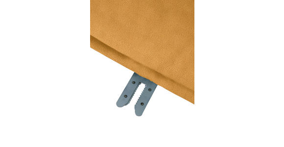 SOFAELEMENT  in Plüsch Currygelb  - Currygelb/Schwarz, KONVENTIONELL, Kunststoff/Textil (125/66/155cm) - Carryhome