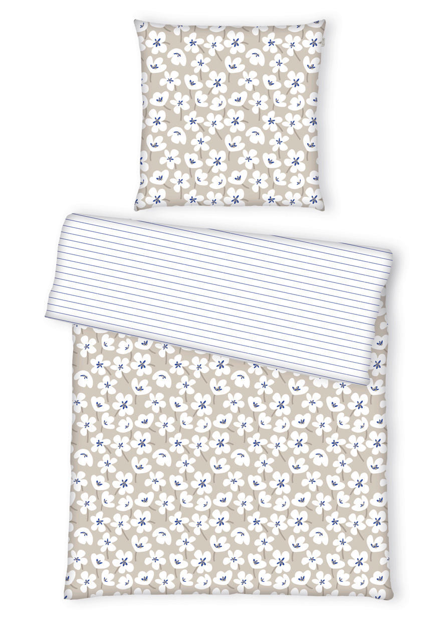 WENDEBETTWÄSCHE Renforcé 135/200 cm  - Beige, Design, Textil (135/200cm) - Tom Tailor