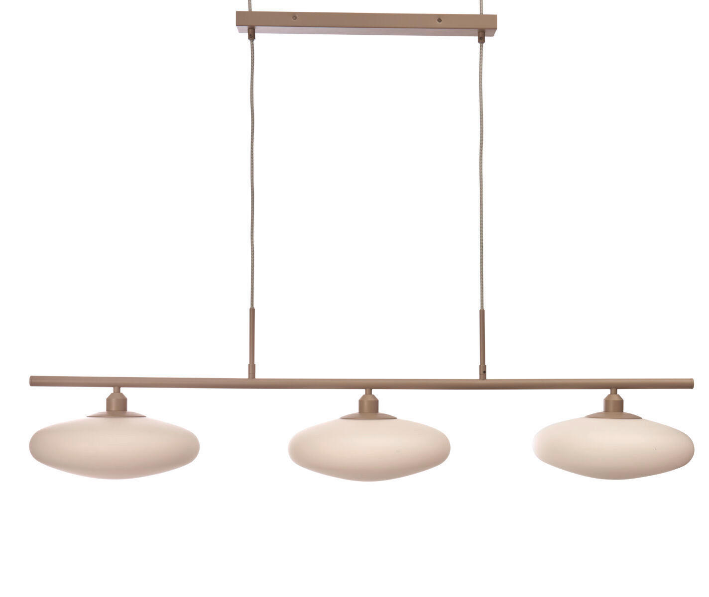 HÄNGELEUCHTE 115/29/23 cm    - Sandfarben/Weiss, Trend, Glas (115/29/23cm) - It's about Romi