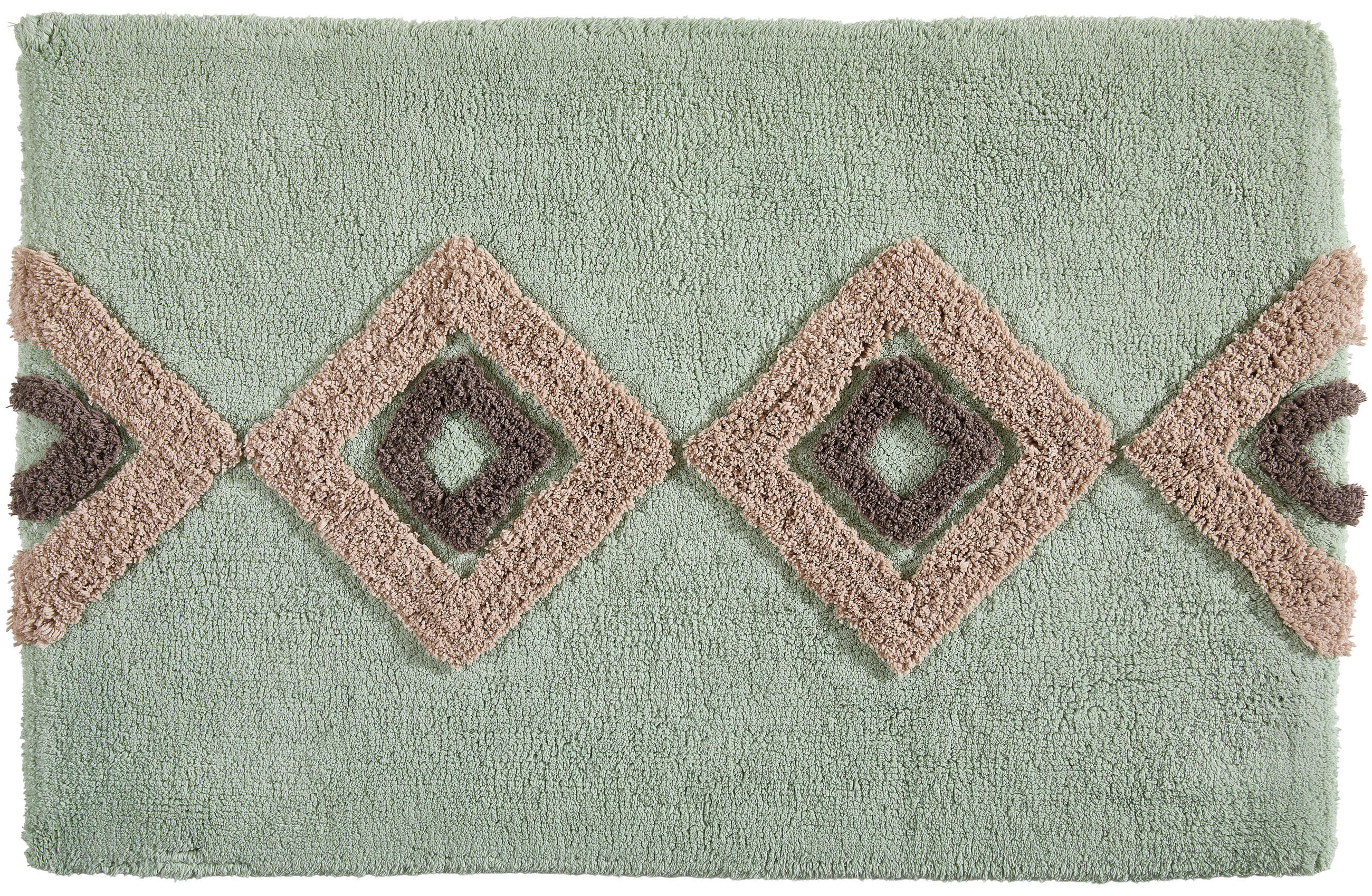 BADEMATTE Grün 60/90 cm  - Grün, KONVENTIONELL, Textil (60/90cm) - Esposa