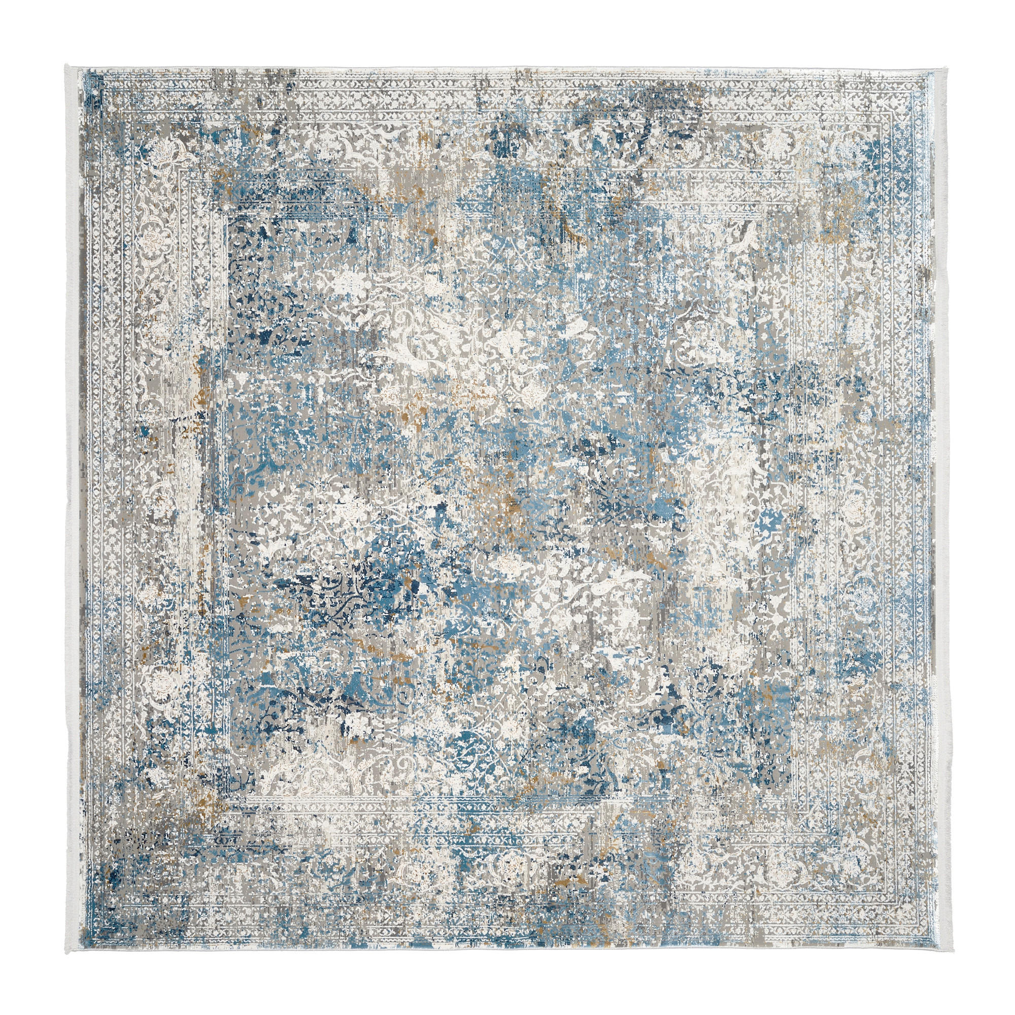 WEBTEPPICH 240/240 cm Avignon Blau, Grau  - Blau/Grau, Design, Textil (240/240cm) - Dieter Knoll