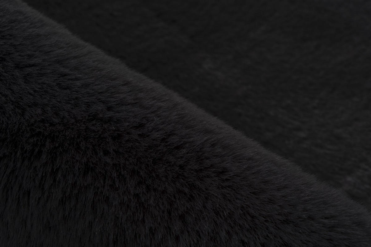 HOCHFLORTEPPICH 50/90 cm Rabbit 125 Dunkelgrau Schwarz  - Schwarz, KONVENTIONELL, Kunststoff (50/90cm)
