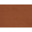 ECKSOFA in Velours Orange  - Schwarz/Orange, KONVENTIONELL, Textil/Metall (182/279cm) - Hom`in