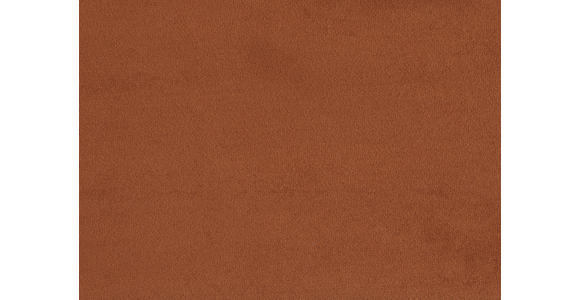 HOCKER Velours Orange  - Schwarz/Orange, KONVENTIONELL, Textil/Metall (106/40/72cm) - Hom`in
