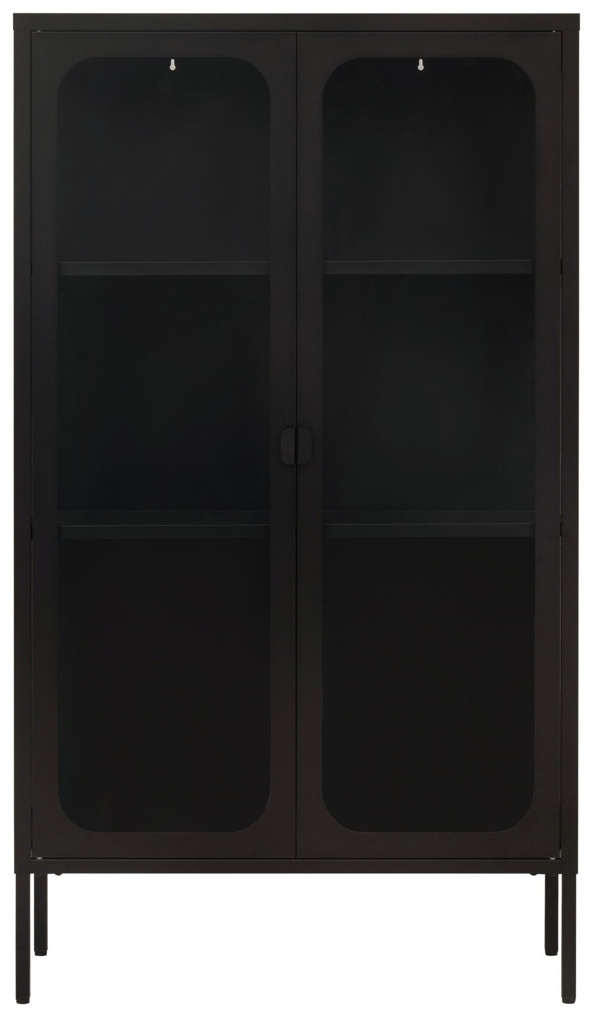 KOMMODE  in 80/140/35 cm  - Klar/Schwarz, Design, Glas/Metall (80/140/35cm) - MID.YOU