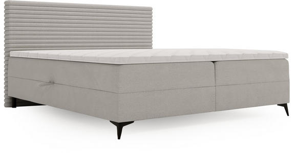BOXBETT 160/200 cm in Grau - Schwarz/Grau, Design, Holz/Holzwerkstoff (160/200cm) - Xora