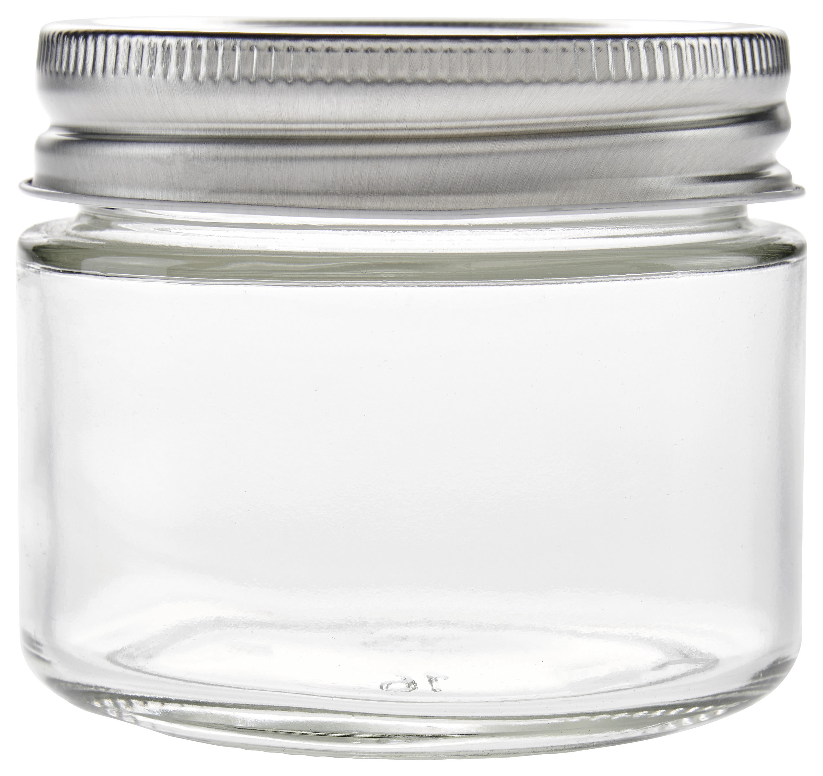 EINMACHGLAS 197 ml  - Transparent/Silberfarben, Basics, Glas/Metall (14,5ml)