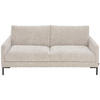 3-SITZER-SOFA in Webstoff Creme  - Creme/Schwarz, Konventionell, Textil/Metall (196/78/90cm) - MID.YOU