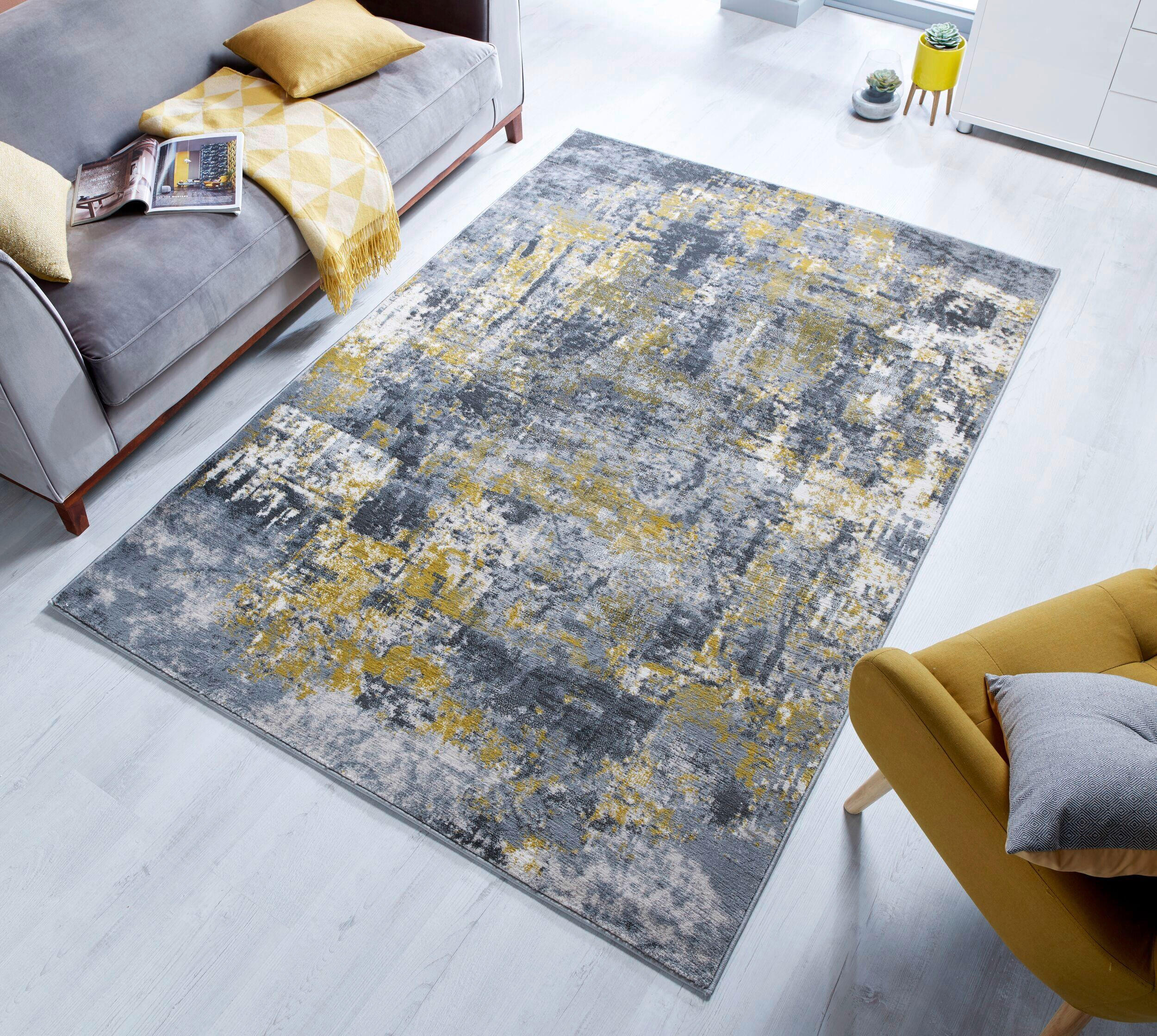 WEBTEPPICH 200/290 cm Wonderlust Gelb  - Gelb, KONVENTIONELL, Textil (200/290cm) - Xora