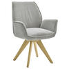 ARMLEHNSTUHL  in Cord  - Wildeiche/Eichefarben, Design, Holz/Textil (63/91/65cm) - Musterring
