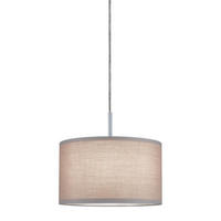 SCHIENENSYSTEM-LEUCHTENSCHIRM URail 25/15,2 cm   - Hellgrau, Design, Textil (25/15,2cm) - Paulmann