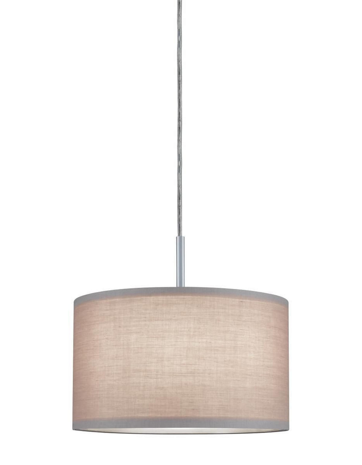 SCHIENENSYSTEM-LEUCHTENSCHIRM URail 25/15,2 cm   - Hellgrau, Design, Textil (25/15,2cm) - Paulmann