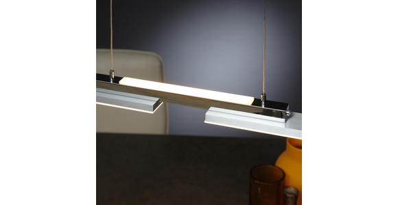 LED-HÄNGELEUCHTE - Nickelfarben, Basics, Metall (87cm) - Ambiente