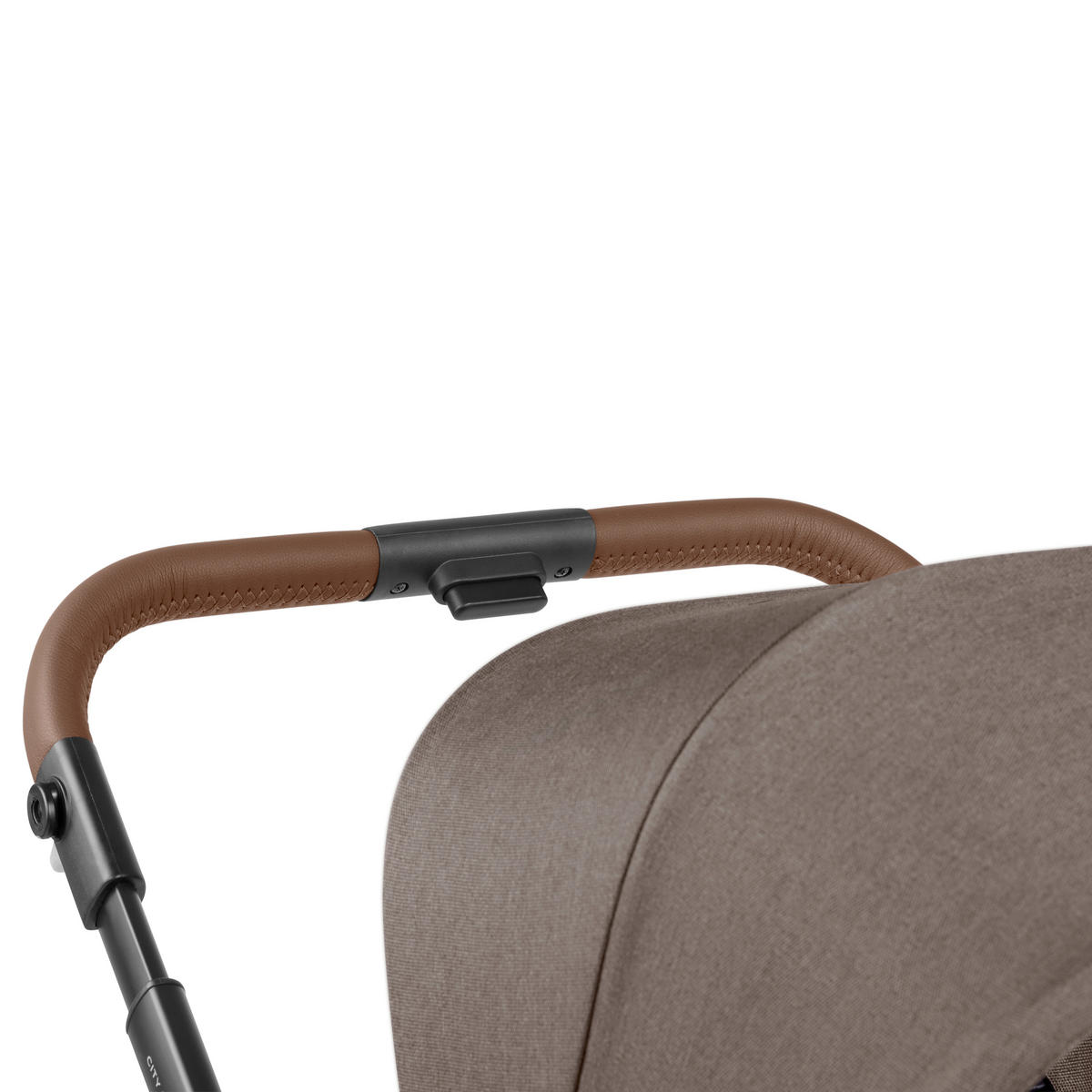 KINDERWAGENSET  City Life All in One Set  Nature  - Graubraun/Schwarz, Basics, Textil/Metall (82/52/107,5cm) - ABC Design