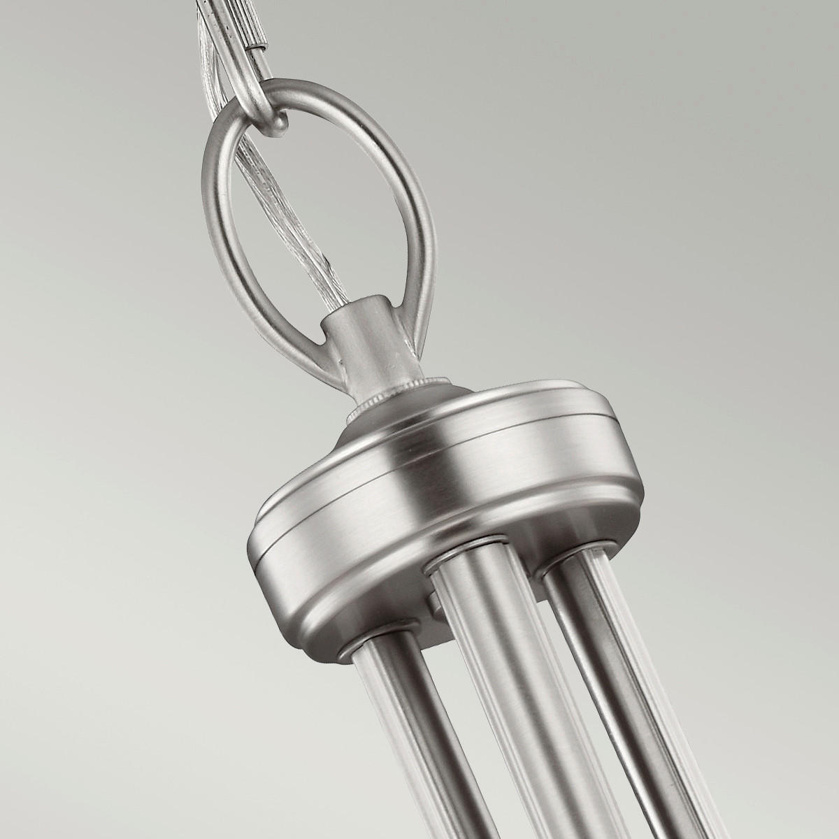 KRONLEUCHTER 48.3/55.3 cm    - Nickelfarben, Basics, Glas/Metall (48.3/55.3cm) - Elstead Lighting