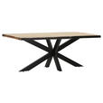 TISCHPLATTE      - Akaziefarben, Design, Holz (200/100/5cm) - Landscape