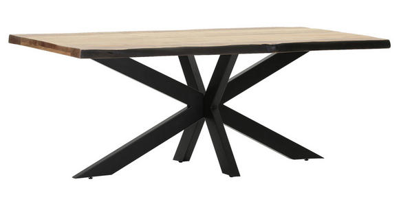 TISCHPLATTE      - Akaziefarben, Design, Holz (200/100/5cm) - Landscape