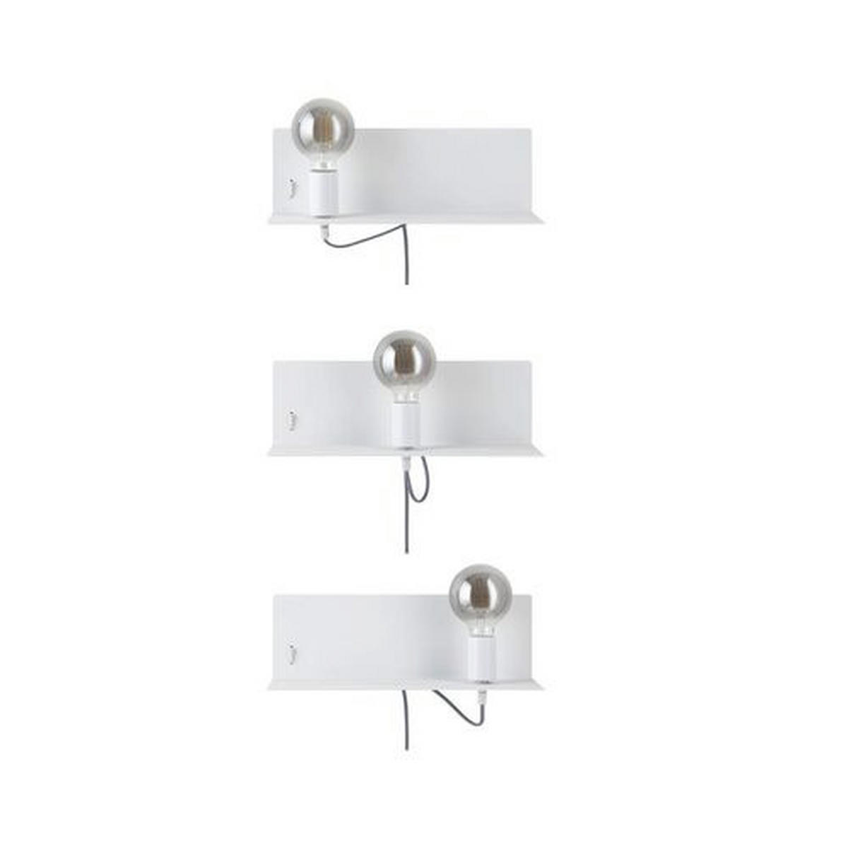 WANDLEUCHTE Devara 40/13 cm   - Weiß, LIFESTYLE, Metall (40/13cm) - Paulmann