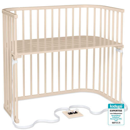 BEISTELLBETT 110/62/96,50 cm  - Beige, Basics, Holz (110/62/96,50cm) - Babybay