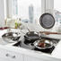 PFANNE 24 cm - Edelstahlfarben/Schwarz, Design, Metall (24cm) - WMF PFANNE 24 cm - Edelstahlfarben/Schwarz, Design, Metall (24cm) - WMF