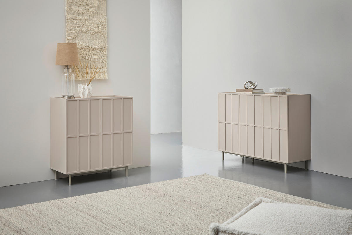 SIDEBOARD  in 80/89/40 cm  - Braun, Design, Holzwerkstoff/Metall (80/89/40cm) - Livetastic