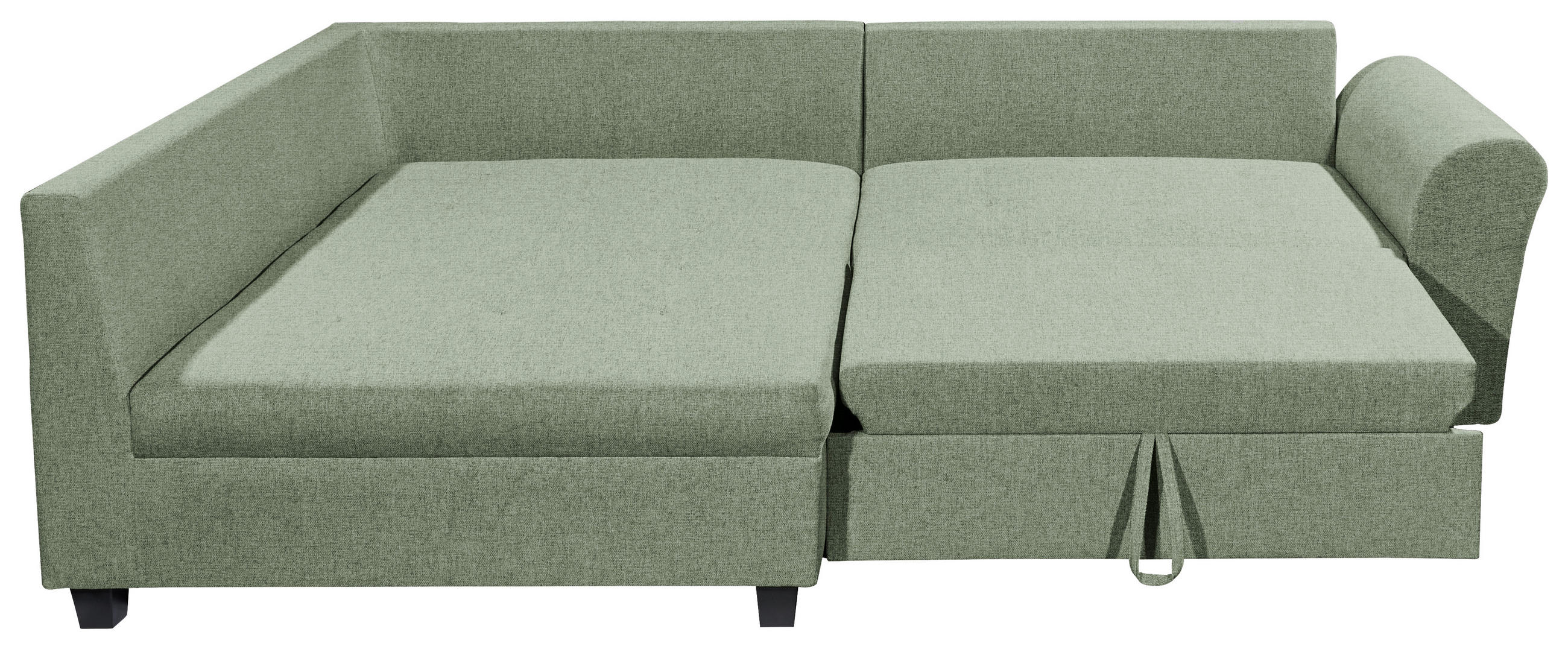 Thumbnail - Livetastic Ecksofa, Grün, Textil, 3-Sitzer, Füllung: Schaumstoffflocken,Schaumstoffflocken, Ottomane links, L-Form, 252x...