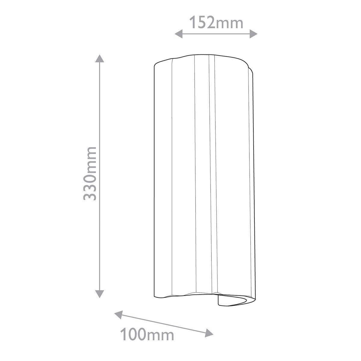 WANDLEUCHTE   - Weiß, KONVENTIONELL, Metall (33/15,2/10cm) - Elstead Lighting