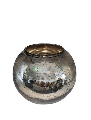 TEELICHTGLAS  - Goldfarben/Weiß, MODERN, Glas (20/20/18cm) - Cor Mulder
