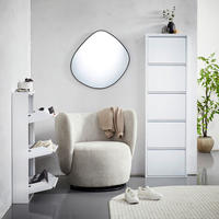 VYKLÁPĚCÍ BOTNÍK, bílá, 50/103,5/15 cm - bílá, Basics, kov (50/103,5/15cm) - Carryhome