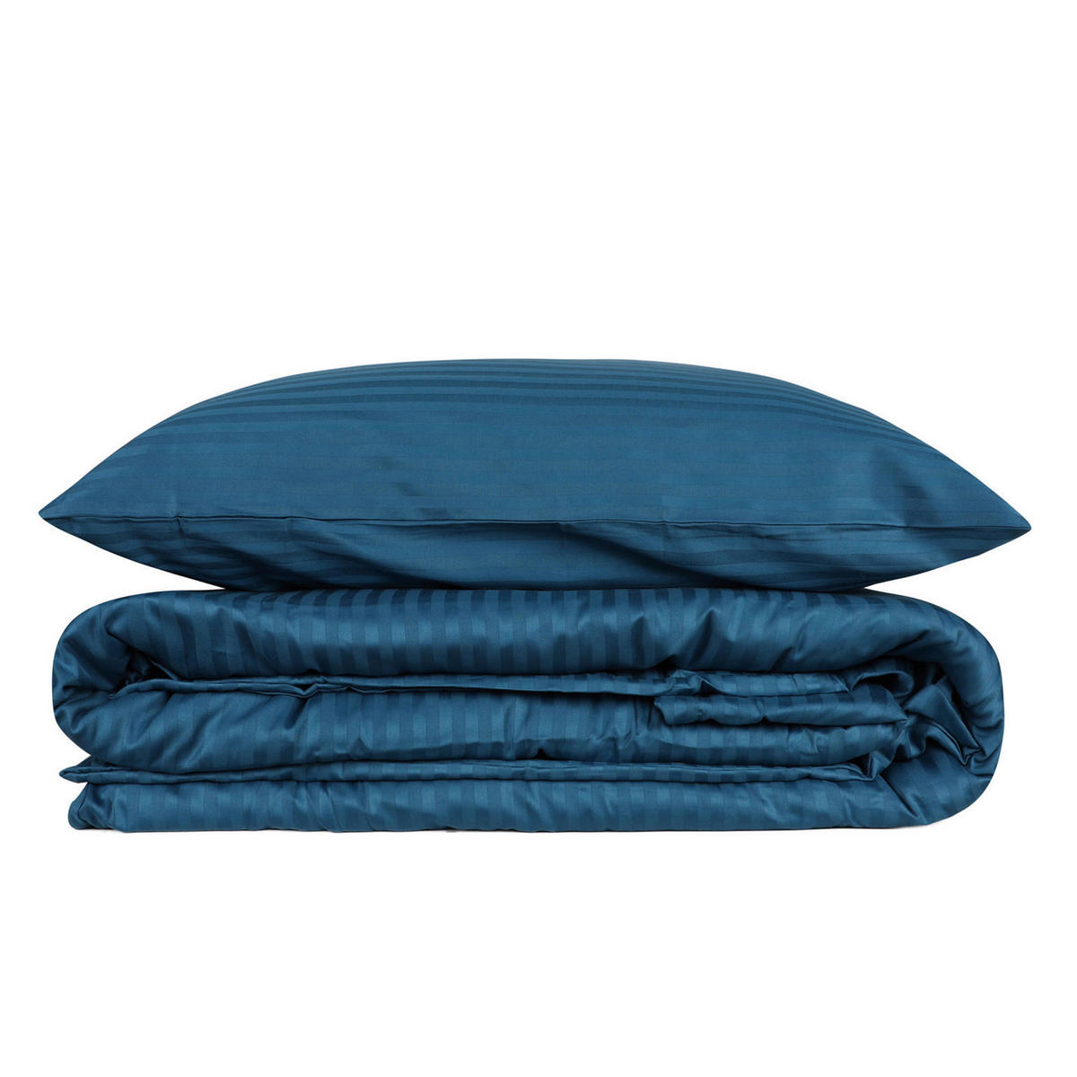 BETTWÄSCHE Satin 155/220 cm  - Blau, Basics, Textil (155/220cm)