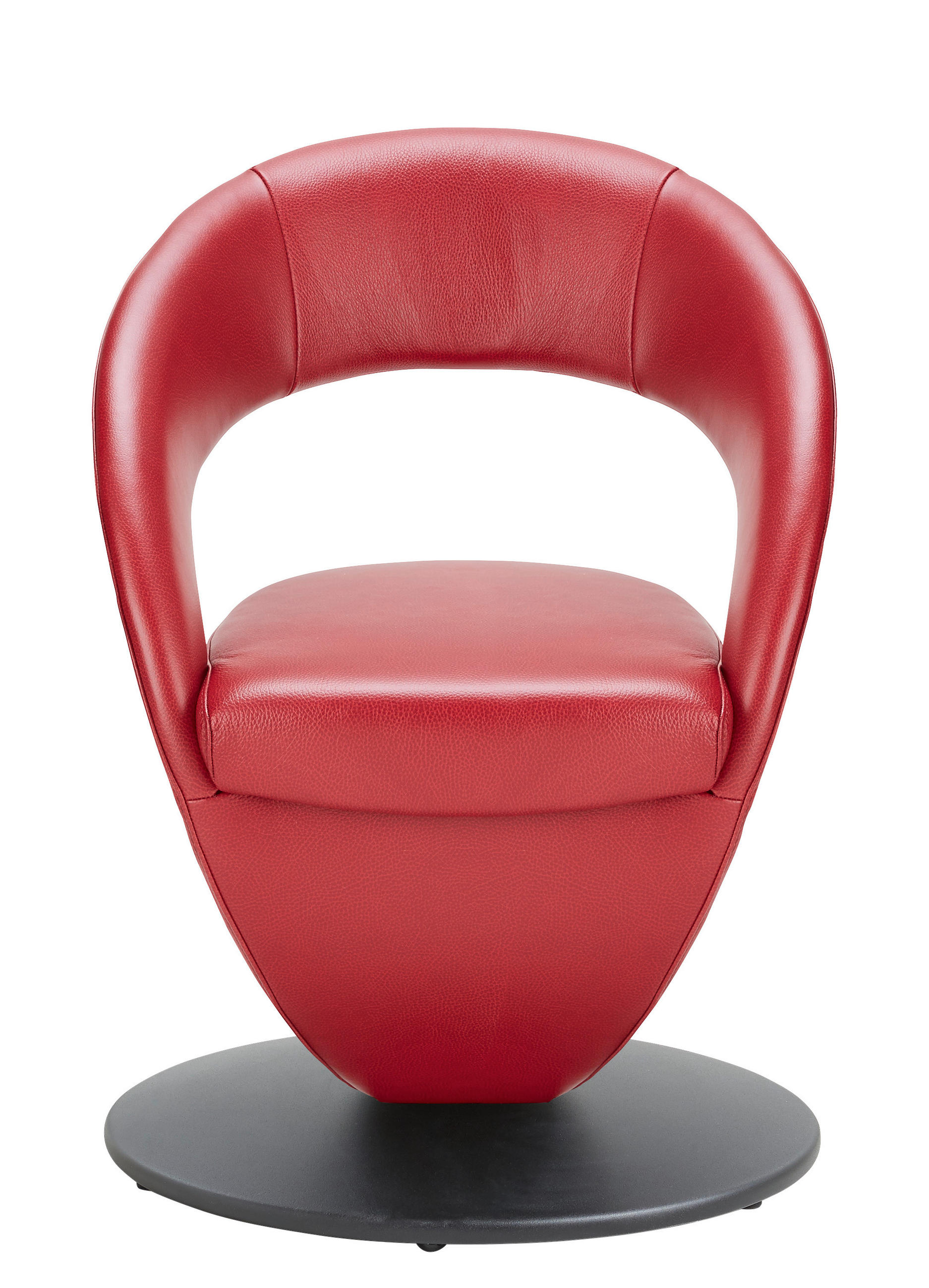 STUHL Echtleder Rot, Schwarz Lederauswahl, Stoffauswahl, Typenauswahl - Rot/Schwarz, Design, Leder/Metall (62/86/61cm) - Moderano