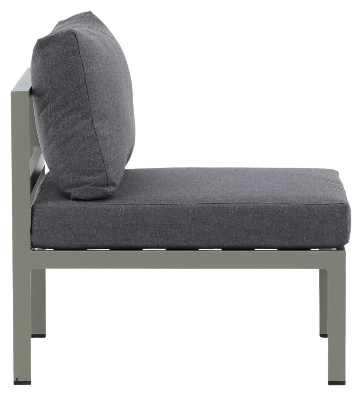 LOUNGESESSEL  - Pastellgrün/Grau, KONVENTIONELL, Metall (70/65/74cm) - Gardenson