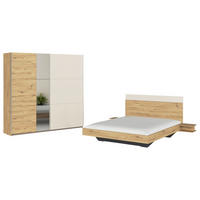 SPALNICA, hrast artisan, barve šampanjca  - barve šampanjca/hrast artisan, Design, leseni material - Xora