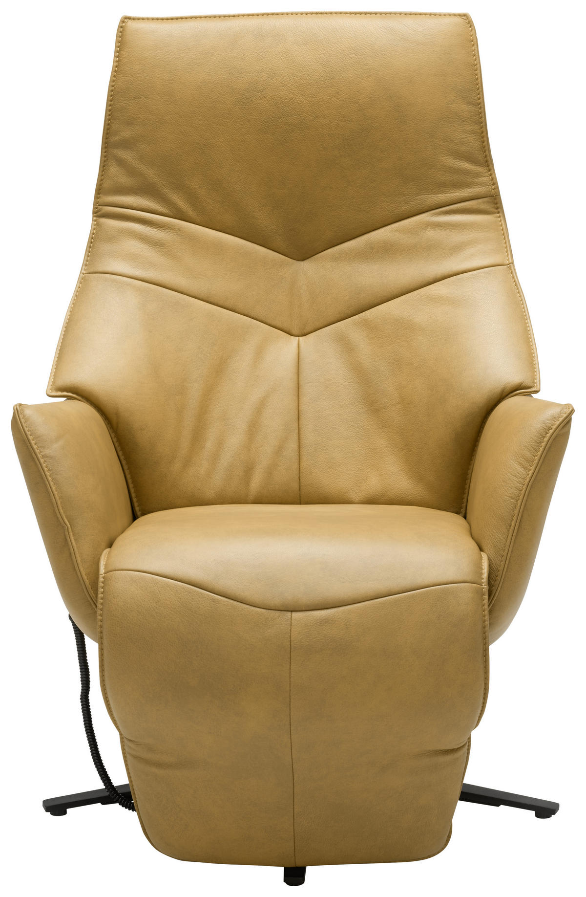 RELAXSESSEL in Leder Gelb  - Anthrazit/Gelb, Design, Leder/Metall (74/113/84cm) - Himolla