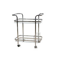 SERVIERWAGEN Chromfarben  - Chromfarben, Design, Glas/Kunststoff (44/69/75cm) - MID.YOU