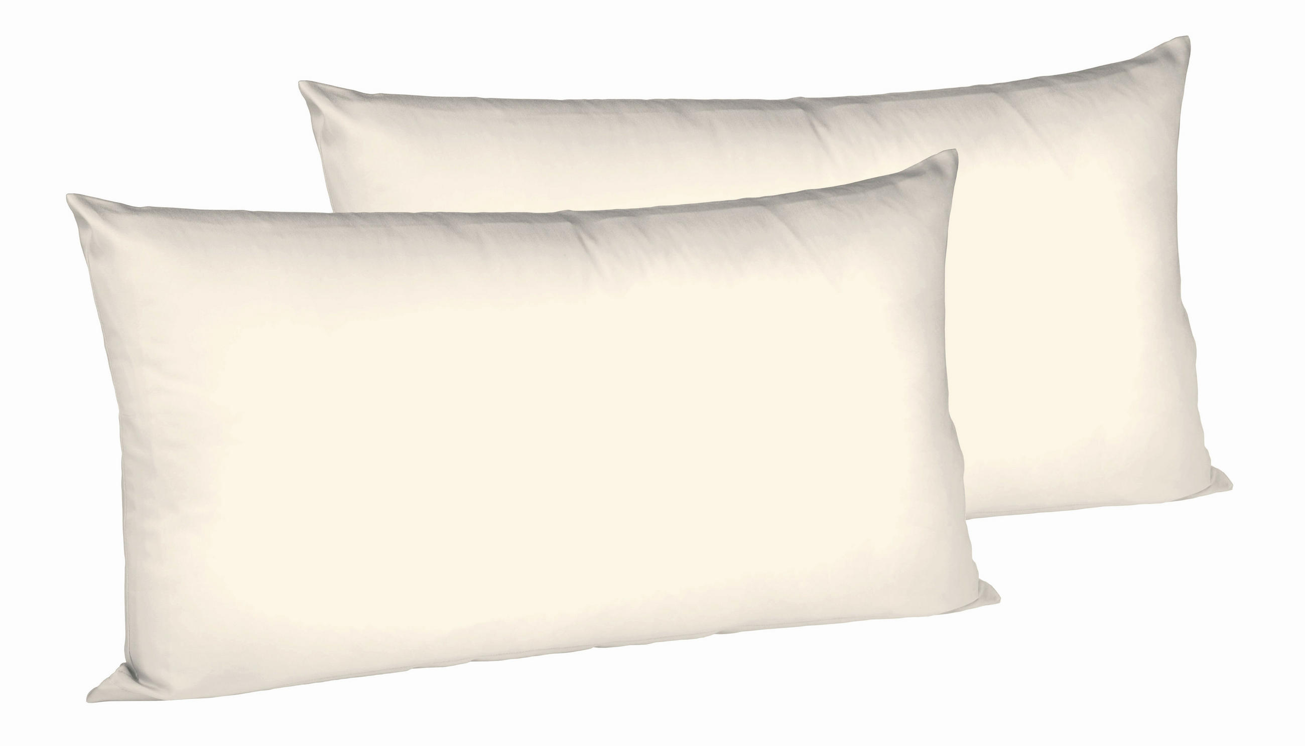 Fleuresse Kopfkissenbezug Creme 40x80 cm