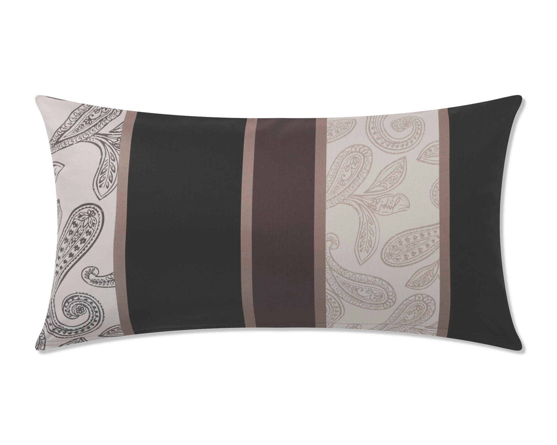 KOPFPOLSTERBEZUG JOOP! PAISLEY STRIPES 40/80 cm  - Schwarz, Basics, Textil (40/80cm) - Joop! Living