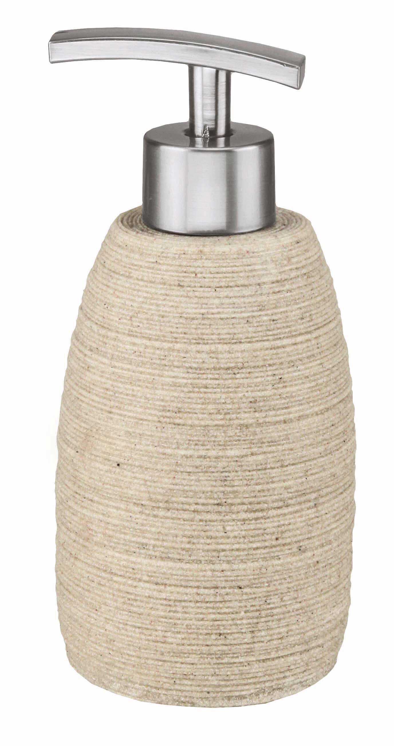 SEIFENSPENDER SAND  - Sandfarben, Natur, Kunststoff (7,5/16cm) - Kleine Wolke